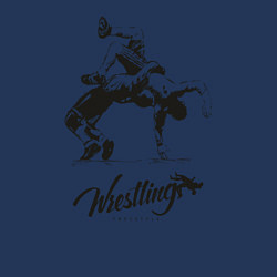 Свитшот хлопковый мужской Wrestling, цвет: тёмно-синий — фото 2