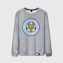Свитшот хлопковый мужской Leicester City FC цвета меланж — фото 1