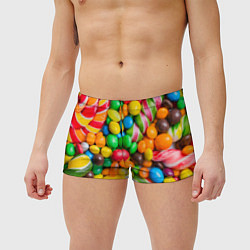 Мужские плавки Сладкие конфетки, цвет: 3D-принт — фото 2