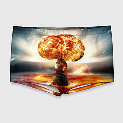 Мужские плавки Атомный взрыв, цвет: 3D-принт
