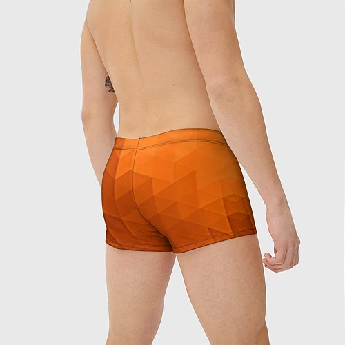 Мужские плавки Orange abstraction / 3D-принт – фото 4