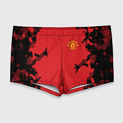 Мужские плавки FC Manchester United: Red Original, цвет: 3D-принт