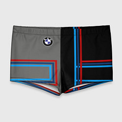 Мужские плавки Автомобиль BMW БМВ, цвет: 3D-принт
