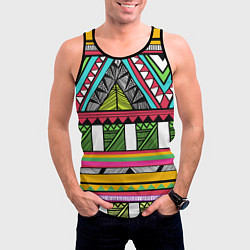 Майка-безрукавка мужская Зимбабве, цвет: 3D-черный — фото 2