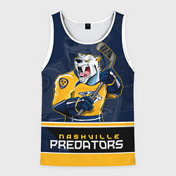 Майка-безрукавка мужская Nashville Predators, цвет: 3D-белый