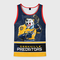 Майка-безрукавка мужская Nashville Predators, цвет: 3D-красный