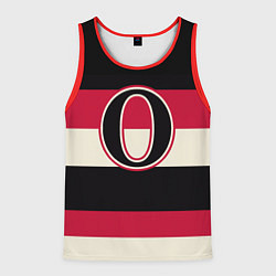 Майка-безрукавка мужская Ottawa Senators O, цвет: 3D-красный