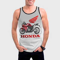 Майка-безрукавка мужская Honda 2, цвет: 3D-черный — фото 2