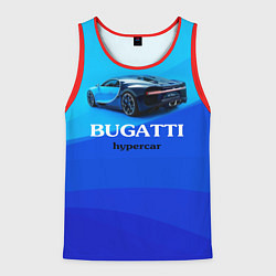 Майка-безрукавка мужская Bugatti hypercar, цвет: 3D-красный