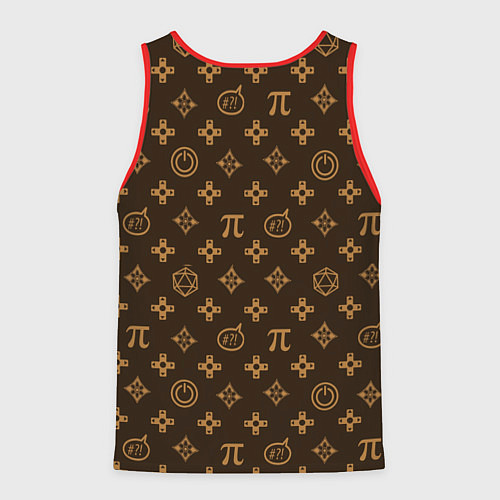 Мужская майка без рукавов Geek / 3D-Красный – фото 2