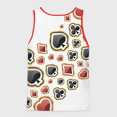 Мужская майка без рукавов World Poker / 3D-Красный – фото 2
