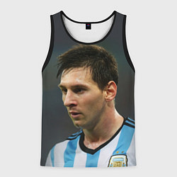 Майка-безрукавка мужская Leo Messi, цвет: 3D-черный