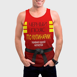 Майка-безрукавка мужская Повар 4, цвет: 3D-красный — фото 2