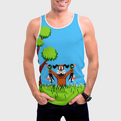 Майка-безрукавка мужская Утиная охота, цвет: 3D-белый — фото 2