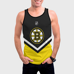 Майка-безрукавка мужская NHL: Boston Bruins, цвет: 3D-черный — фото 2