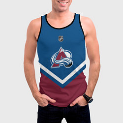 Майка-безрукавка мужская NHL: Colorado Avalanche, цвет: 3D-черный — фото 2