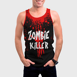 Майка-безрукавка мужская Zombie Killer, цвет: 3D-красный — фото 2