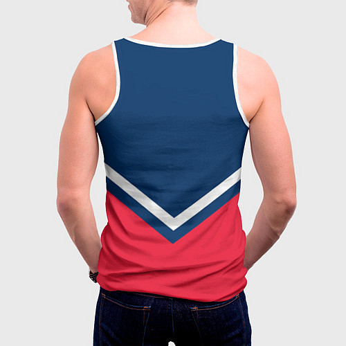 Мужская майка без рукавов NHL: Washington Capitals / 3D-Белый – фото 4