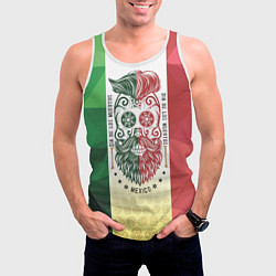 Майка-безрукавка мужская Мексика, цвет: 3D-белый — фото 2