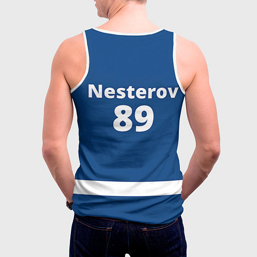 Мужская майка без рукавов Tampa Bay: Nesterov / 3D-Белый – фото 4