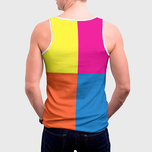 Мужская майка без рукавов Love three-dimensional letters / 3D-Белый – фото 4