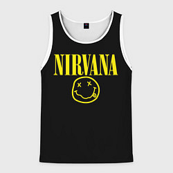 Майка-безрукавка мужская Nirvana Rock, цвет: 3D-белый