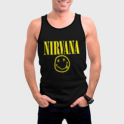 Майка-безрукавка мужская Nirvana Rock, цвет: 3D-черный — фото 2