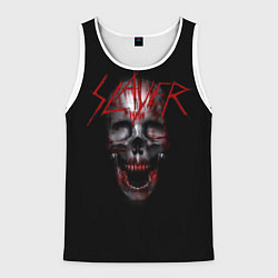 Майка-безрукавка мужская Slayer: Wild Skull, цвет: 3D-белый