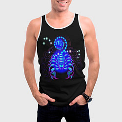 Майка-безрукавка мужская Космический Скорпион, цвет: 3D-белый — фото 2