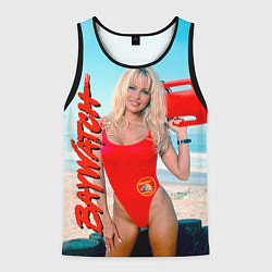 Майка-безрукавка мужская Baywatch: Pamela Anderson, цвет: 3D-черный