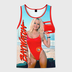 Майка-безрукавка мужская Baywatch: Pamela Anderson, цвет: 3D-красный