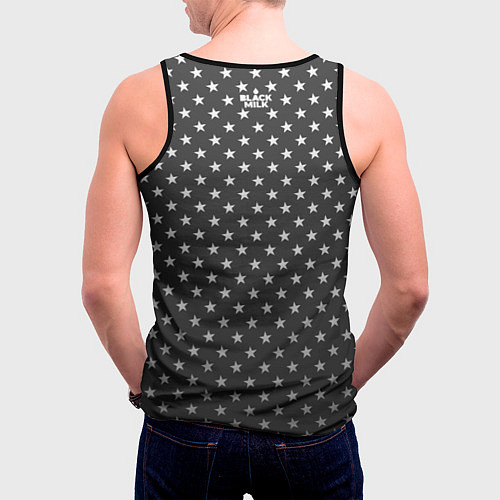 Мужская майка без рукавов Black Milk: Stars Black / 3D-Черный – фото 4