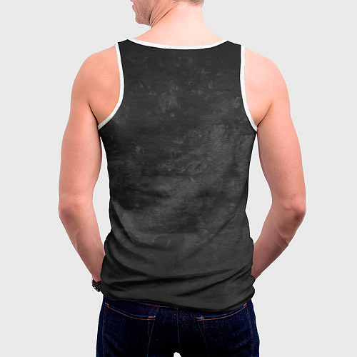Мужская майка без рукавов Его величество Артем / 3D-Белый – фото 4