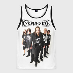 Майка-безрукавка мужская Группа Кукрыниксы, цвет: 3D-черный