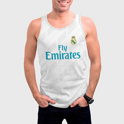 Майка-безрукавка мужская Real Madrid, цвет: 3D-белый — фото 2
