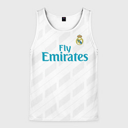 Майка-безрукавка мужская Real Madrid, цвет: 3D-белый
