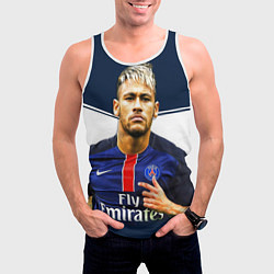 Майка-безрукавка мужская Neymar: Fly Emirates, цвет: 3D-белый — фото 2