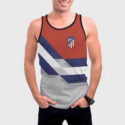 Майка-безрукавка мужская Atletico FC: Grey style, цвет: 3D-черный — фото 2