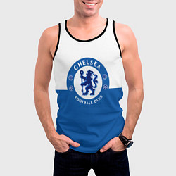 Майка-безрукавка мужская Chelsea FC: Duo Color, цвет: 3D-черный — фото 2