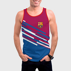 Майка-безрукавка мужская Barcelona FC: Sport Line 2018, цвет: 3D-красный — фото 2