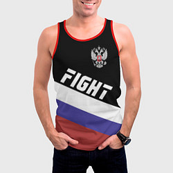 Майка-безрукавка мужская Fight Russia, цвет: 3D-красный — фото 2