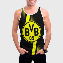 Майка-безрукавка мужская FC Borussia Dortmund: Storm, цвет: 3D-белый — фото 2