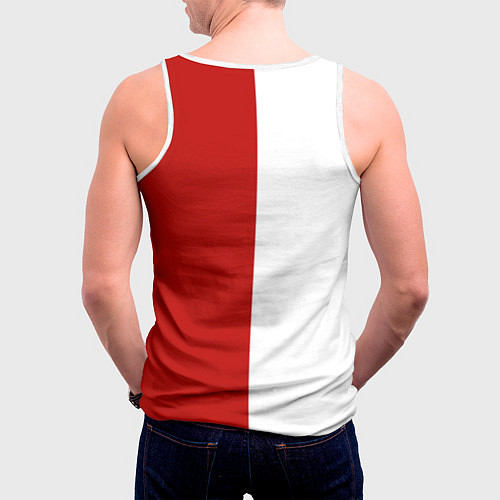 Мужская майка без рукавов Ленин СССР / 3D-Белый – фото 4