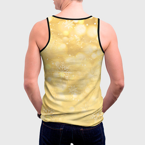 Мужская майка без рукавов Happy New Bleach! / 3D-Черный – фото 4