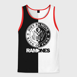 Майка-безрукавка мужская Ramones B&W, цвет: 3D-красный