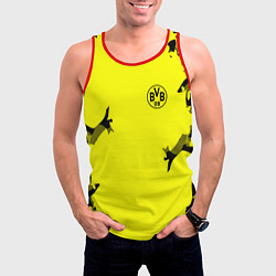 Майка-безрукавка мужская FC Borussia Dortmund: Yellow Original, цвет: 3D-красный — фото 2