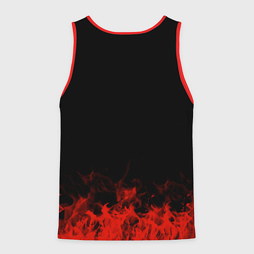 Мужская майка без рукавов The Pretty Reckless: Red Flame / 3D-Красный – фото 2