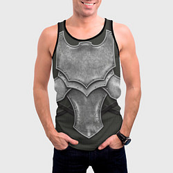 Майка-безрукавка мужская Рыцарь в доспехах, цвет: 3D-черный — фото 2