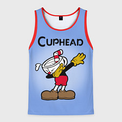 Майка-безрукавка мужская Cuphead Dab, цвет: 3D-красный
