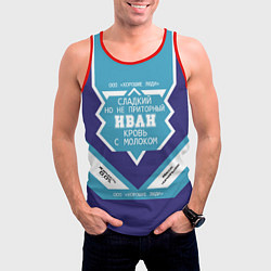 Майка-безрукавка мужская Иван сладкий, цвет: 3D-красный — фото 2